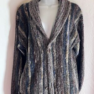 Cardigan Womens Size XL Knitted  Wool Button Down Fall